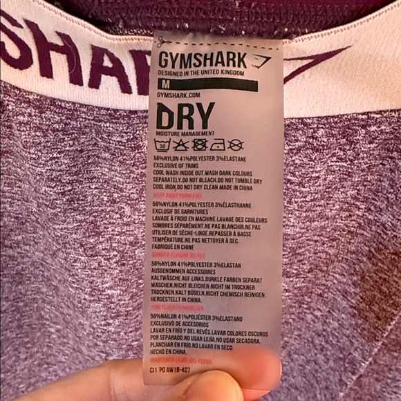 Gymshark Maroon Leggings - Picture 2 of 4